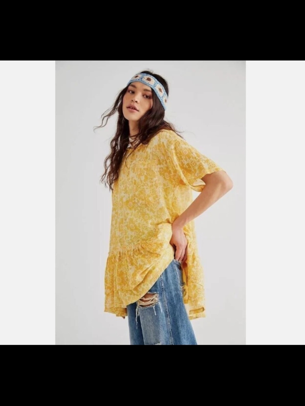 Free People Flutterby Frock Yellow Small